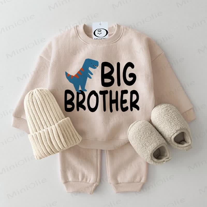 BIG BROTHERベビー 2ピース ベージュセット - ベージュ - 2～3歳 - image 1