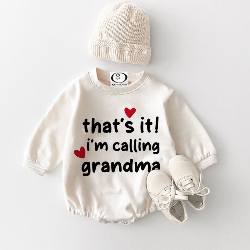 THAT'S IT I'M CALLING GRANDMAホワイトボディスーツ - 白 - 18～24ヶ月 - image 1
