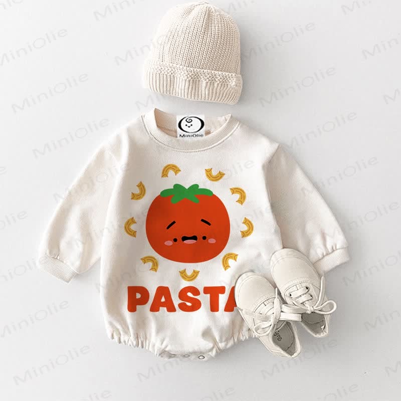 PASTAベビートマト ホワイトボディスーツ - 白 - 18～24ヶ月 - image 1