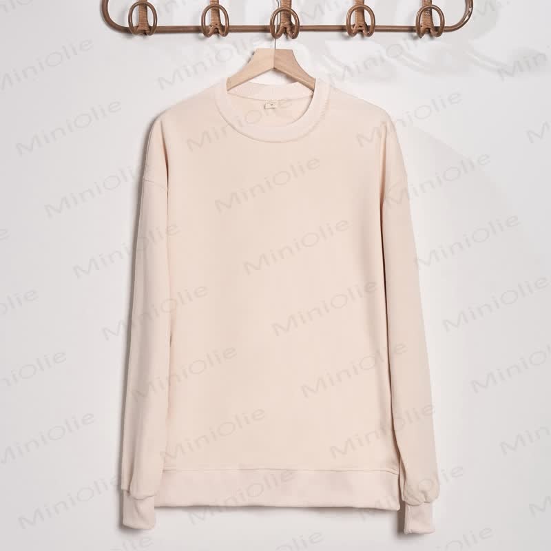 MAMA/MAMA'S BOYマミー＆ミー ベージュ ファミリー スウェットシャツ - image 3