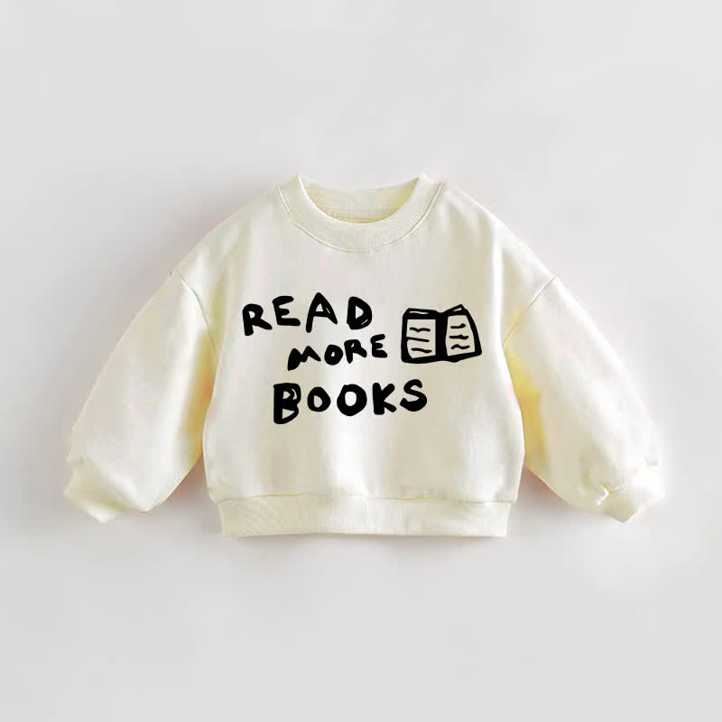 READ MORE BOOKS幼児用スウェットシャツ - クリーム - 3～5歳 - image 1