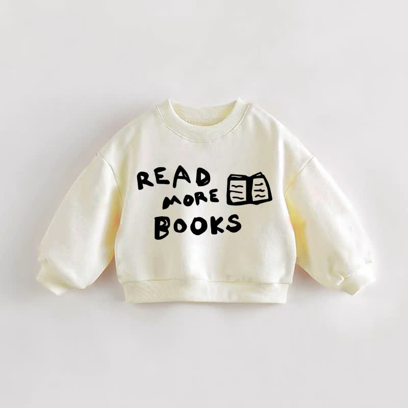 READ MORE BOOKS幼児用スウェットシャツ - クリーム - 3～5歳 - image 1