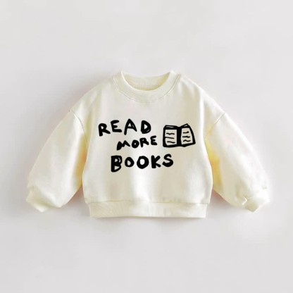 READ MORE BOOKS幼児用スウェットシャツ - クリーム - 3～5歳 - image 1