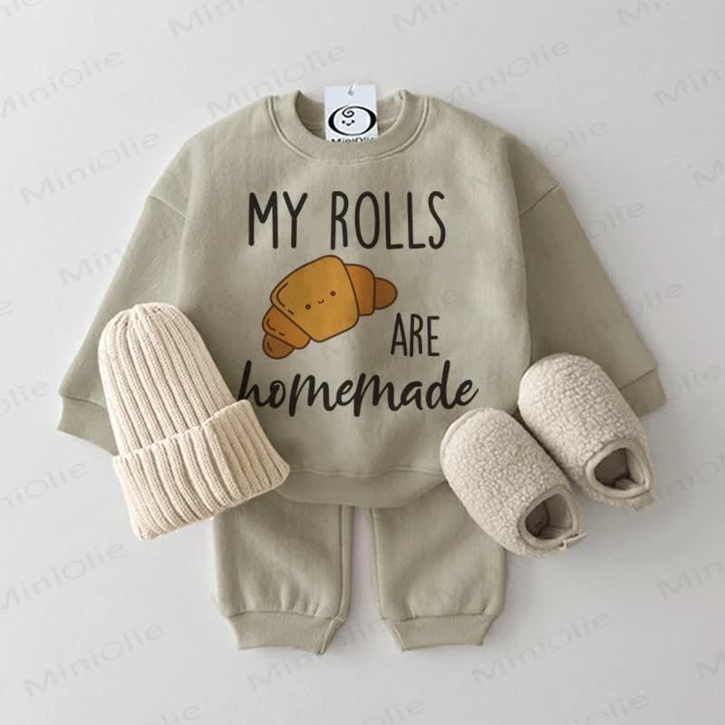 MY ROLLS ARE HOMEMADEベビーブレッドロール 2個セット - グレーグリーン - 2～3歳 - image 1
