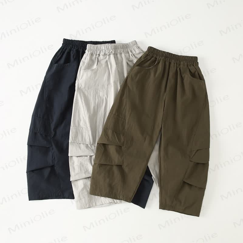 キッズボーイズプレーンワーカールーズパンツ - image 2