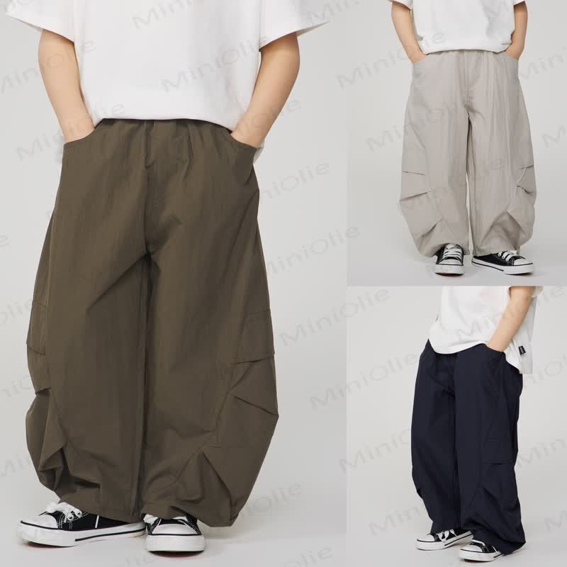 キッズボーイズプレーンワーカールーズパンツ - image 1