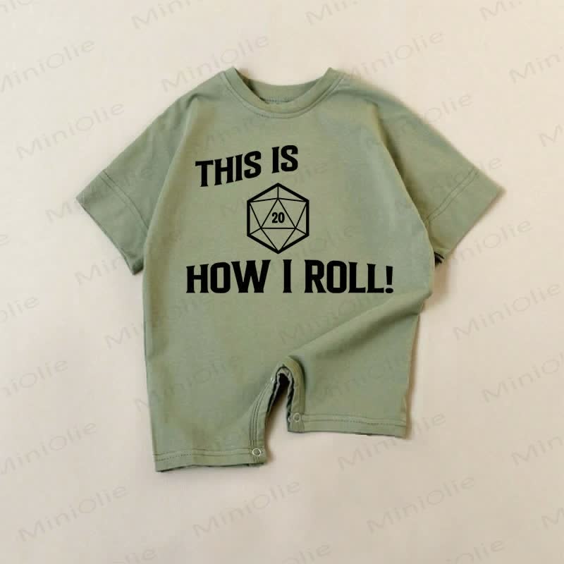 THIS IS HOW I ROLLベビーグリーンロンパース - 緑 - 18～24ヶ月 - image 1
