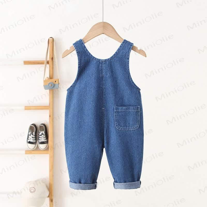 ベビー幼児用マッシュルームデニムオーバーオール - image 2