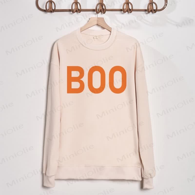 BOO/MY MAMA IS MY BOOベージュ ファミリー スウェットシャツ - ベージュ - 大人用スウェットシャツ：XL - image 2