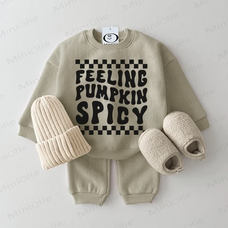 FEELING PUMPKIN SPICYベビーグレーグリーン2点セット - グレーグリーン - 2～3歳 - image 1