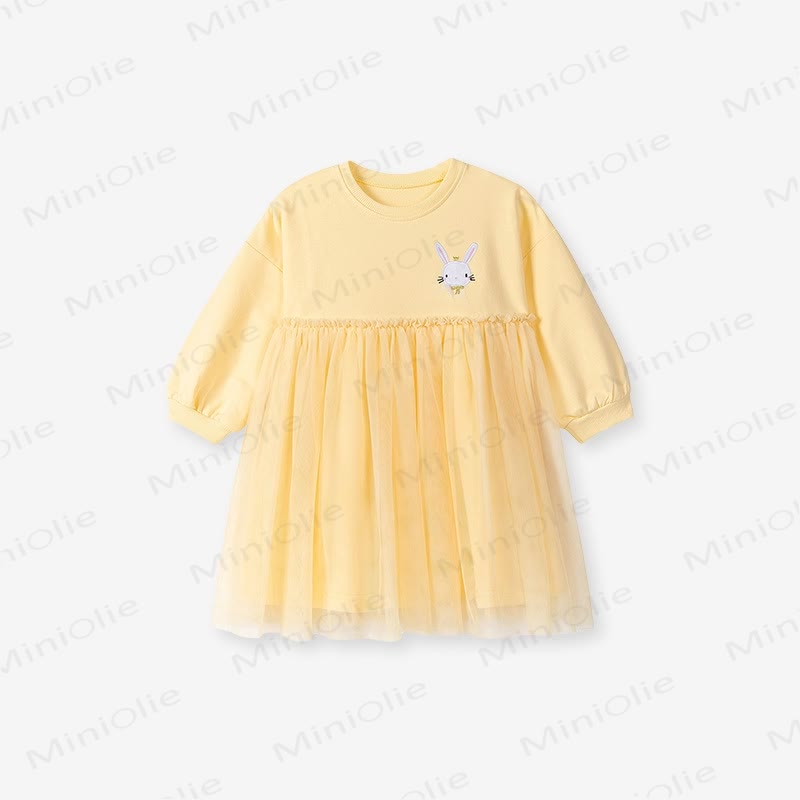 幼児用イエローバニーチュールドレス - 黄色 - 6～7歳 - image 1
