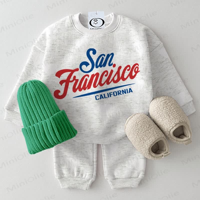 SAN FRANCISCO CALIFORNIAベビー 2ピース ライトグレー セット - ライトグレー - 2～3歳 - image 1