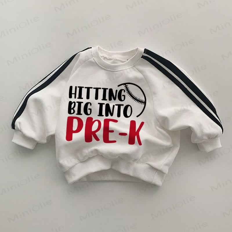 HITTING BIG INTOホワイト スウェットシャツ - 白 - 2～3歳 - image 1