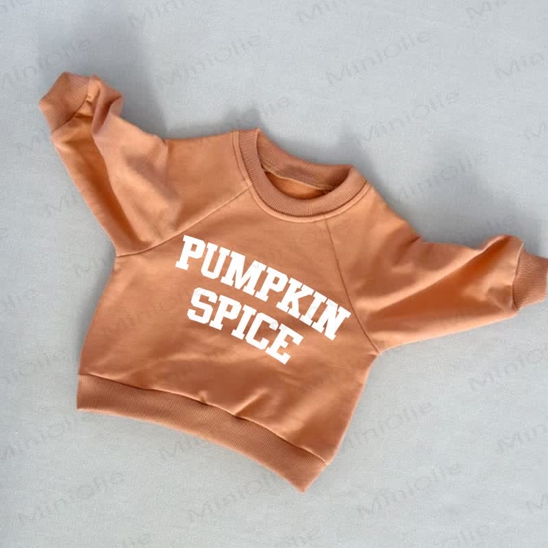 PUMPKIN SPICE幼児用 オレンジ スウェットシャツ - オレンジ - 3～5歳 - image 1