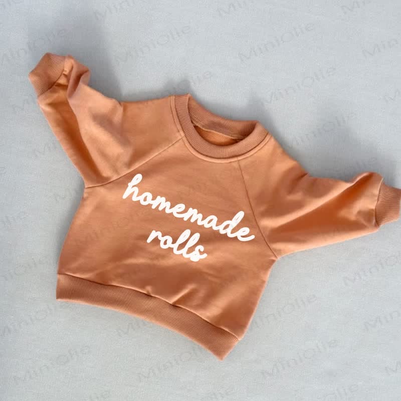 HOMEMADE ROLLSベビー 幼児用 オレンジ スウェットシャツ - オレンジ - 3～5歳 - image 1