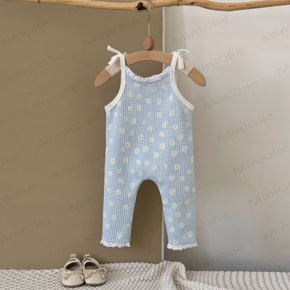 サロペット カリーナ コン フィオーリ アズーリ - image 2