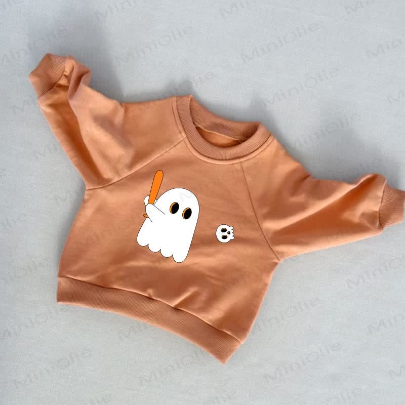 ベビー幼児用ゴーストオレンジスウェットシャツ - オレンジ - 3～5歳 - image 1