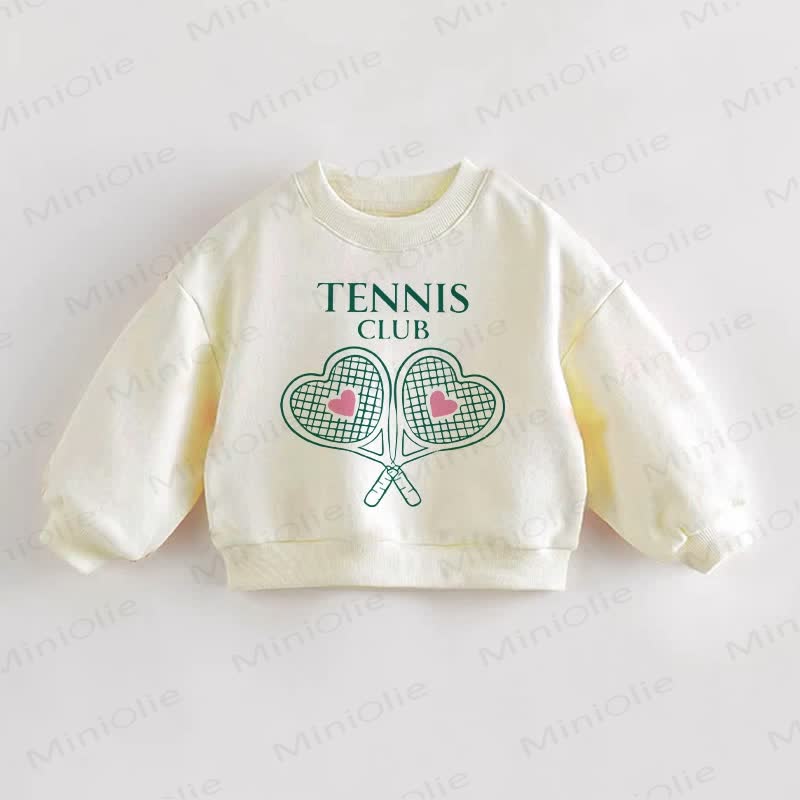 TENNIS CLUB幼児用スウェットシャツ - クリーム - 3～5歳 - image 1