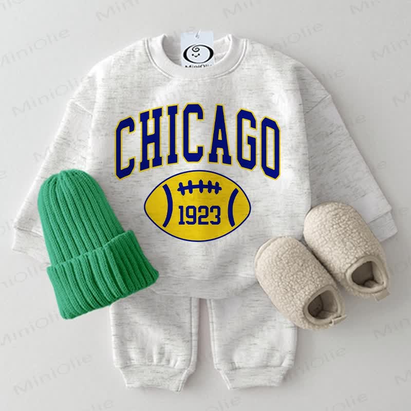 CHICAGO 1923ベビーラグビー 2ピース ライトグレーセット - ライトグレー - 2～3歳 - image 1