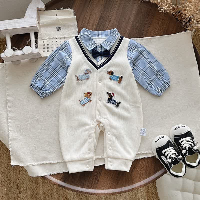 ベビージェントルマン パピーパッチロンパー - 長袖 - 18～24ヶ月 - image 15