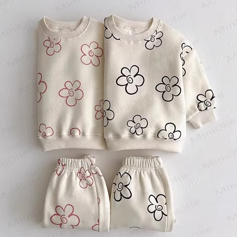 ベビー幼児用スウェットシャツとパンツの2点セット - image 1
