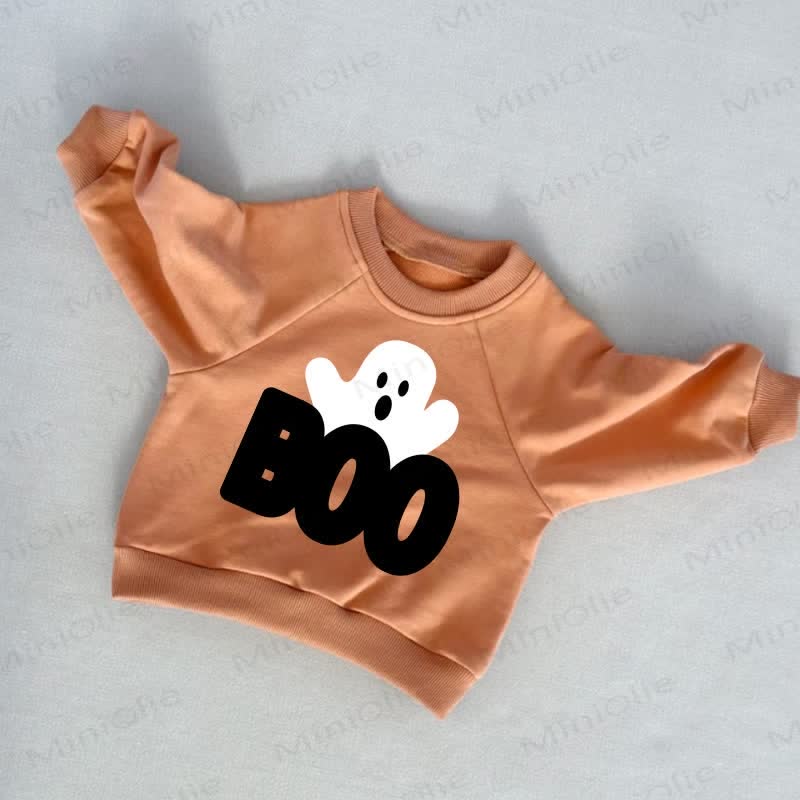 BOOベビー 幼児用 ゴーストオレンジ スウェットシャツ - オレンジ - 3～5歳 - image 1