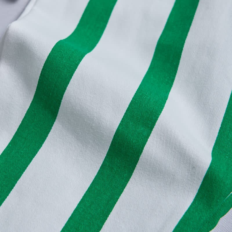 RED HOT SILLY PEPPERSベビーグリーン/レッド 縦縞 2ピースセット - image 7