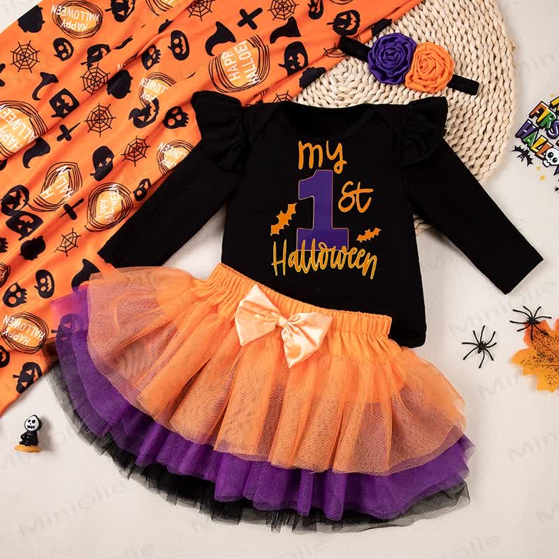 ベビーハロウィンボディスーツスカートヘッドバンド3点セット - image 2
