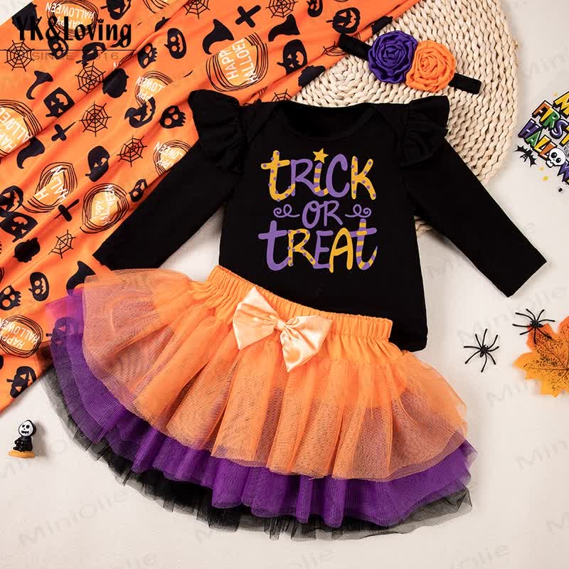 ベビーハロウィンボディスーツスカートヘッドバンド3点セット - 初めてのハロウィン - 12～18ヶ月 - image 1