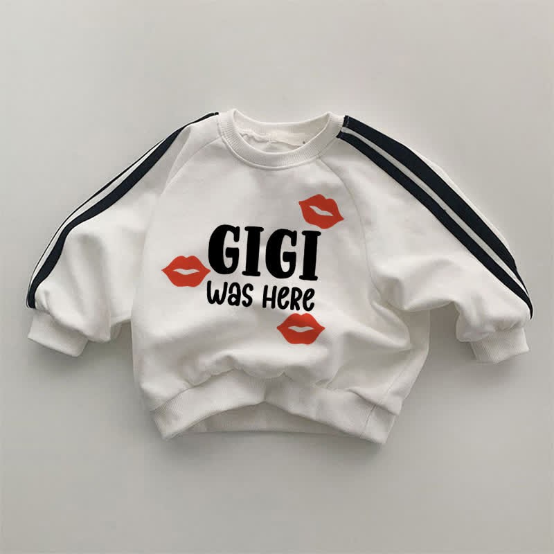 GIGI WAS HEREベビーリップス ホワイト スウェットシャツ - 白 - 2～3歳 - image 1