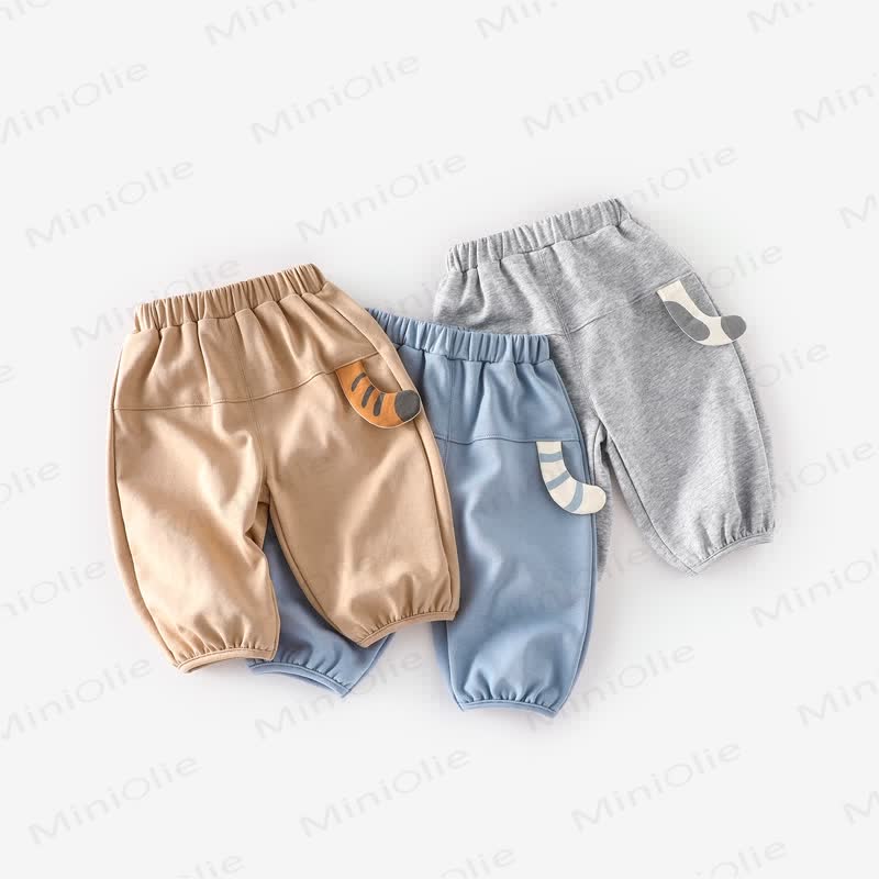 幼児用動物のしっぽ柄無地パンツ - image 1