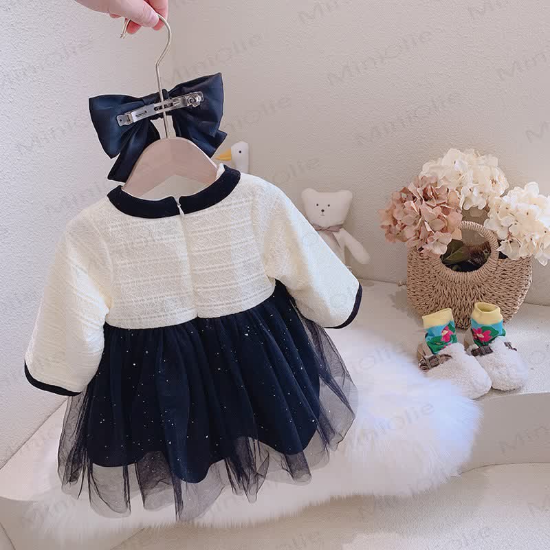 幼児用女の子メッシュプリンセスドレス - image 2