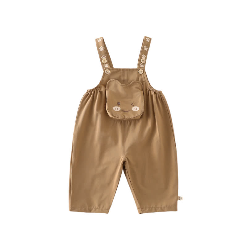 ベビー幼児用ベアカジュアルオーバーオール - 茶色 - 5～7歳 - image 2