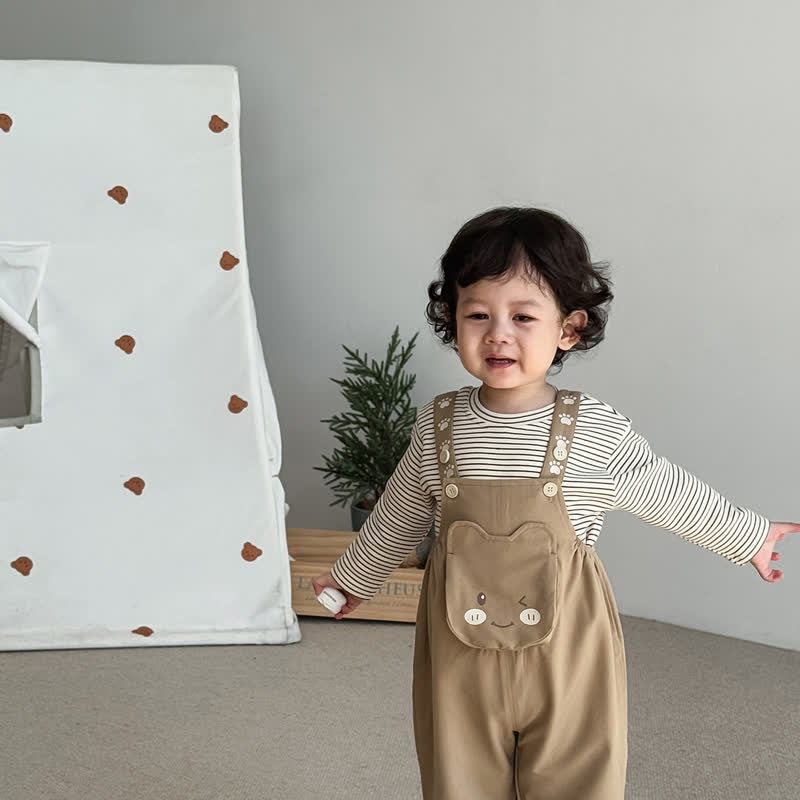 ベビー幼児用ベアカジュアルオーバーオール - image 1