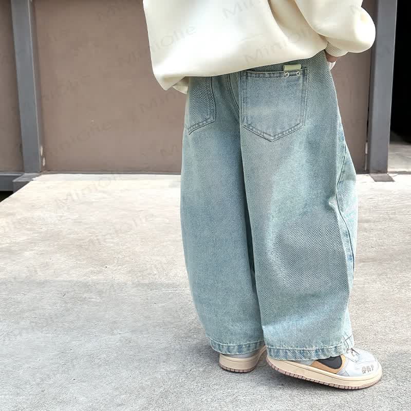 幼児男の子用クラシックデニムパンツ - image 2