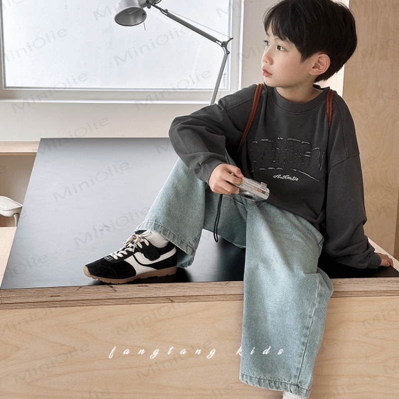 幼児男の子用クラシックデニムパンツ - image 6