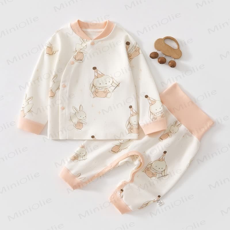 ベビー漫画トップ＆パンツパジャマ2点セット - うさぎ - 2～3歳 - image 3