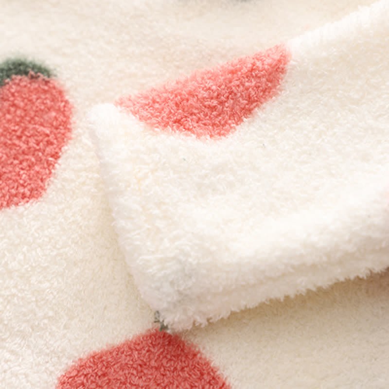 幼児用ストロベリーフリースパジャマ2点セット - image 5