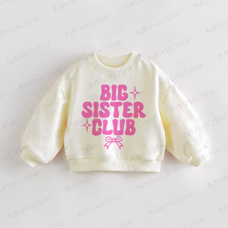 BIG SISTER CLUB幼児用 ボウ スウェットシャツ - クリーム - 3～5歳 - image 1