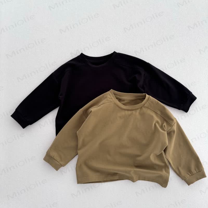 キッズ無地カジュアルTシャツ - image 7