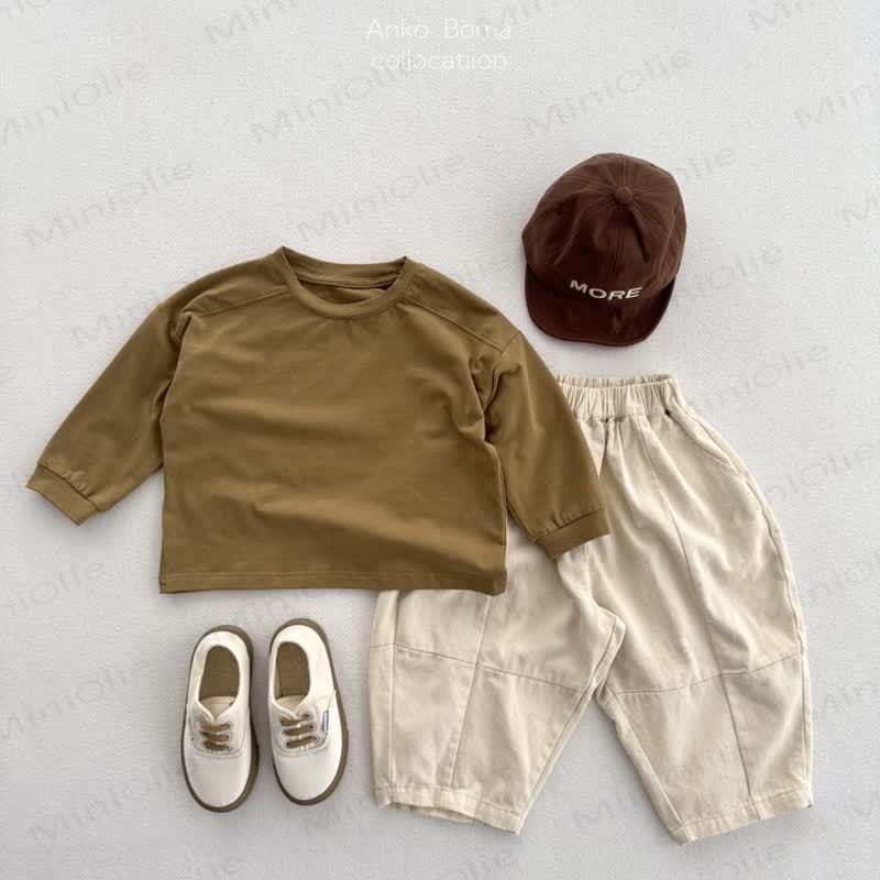 キッズ無地カジュアルTシャツ - image 13