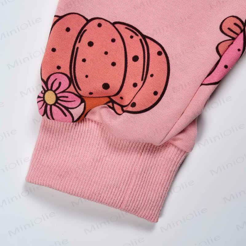 ベビーフローラルパンプキン2ピースピンクセット - image 3