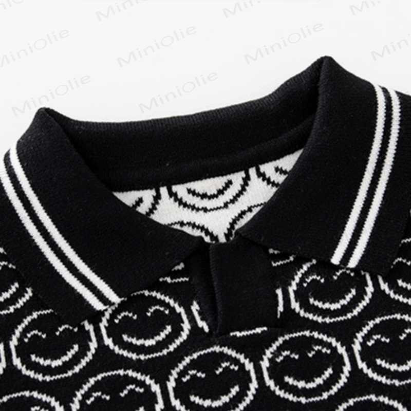 キッズボーイズニットラペルセーター - image 6