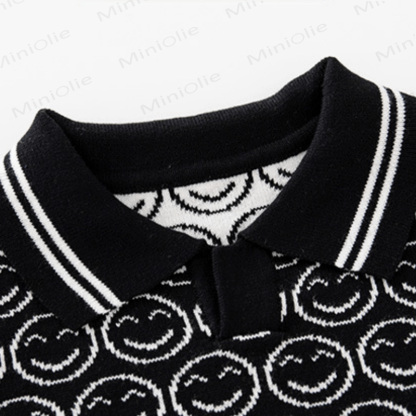 キッズボーイズニットラペルセーター - image 6