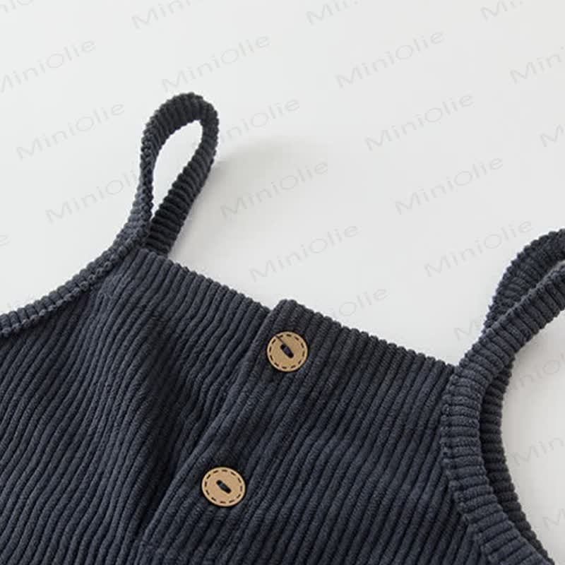 ベビー幼児用バニーコーデュロイオーバーオール - image 6