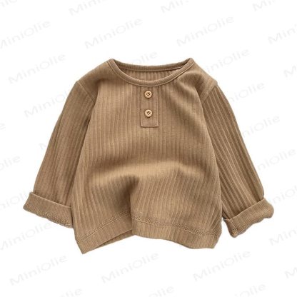 ベビー幼児用リブ編み無地Tシャツ - image 7