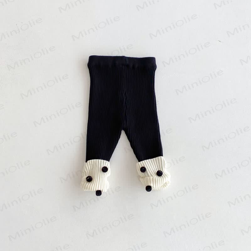 ベビーガールズニットドットレギンス - image 5