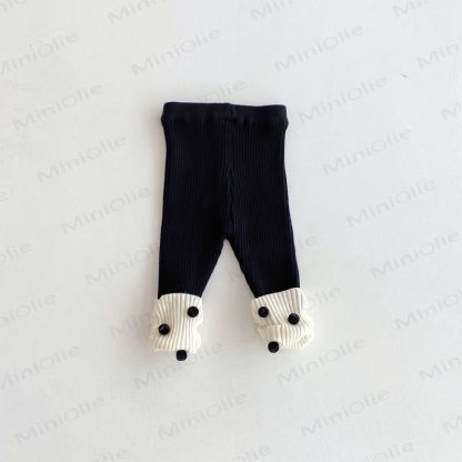 ベビーガールズニットドットレギンス - image 5