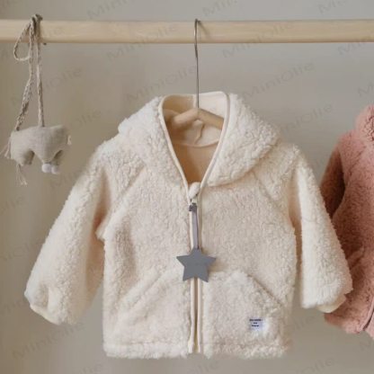 幼児用シェルパフード付きジャケット - ベージュ - 8歳 - image 3