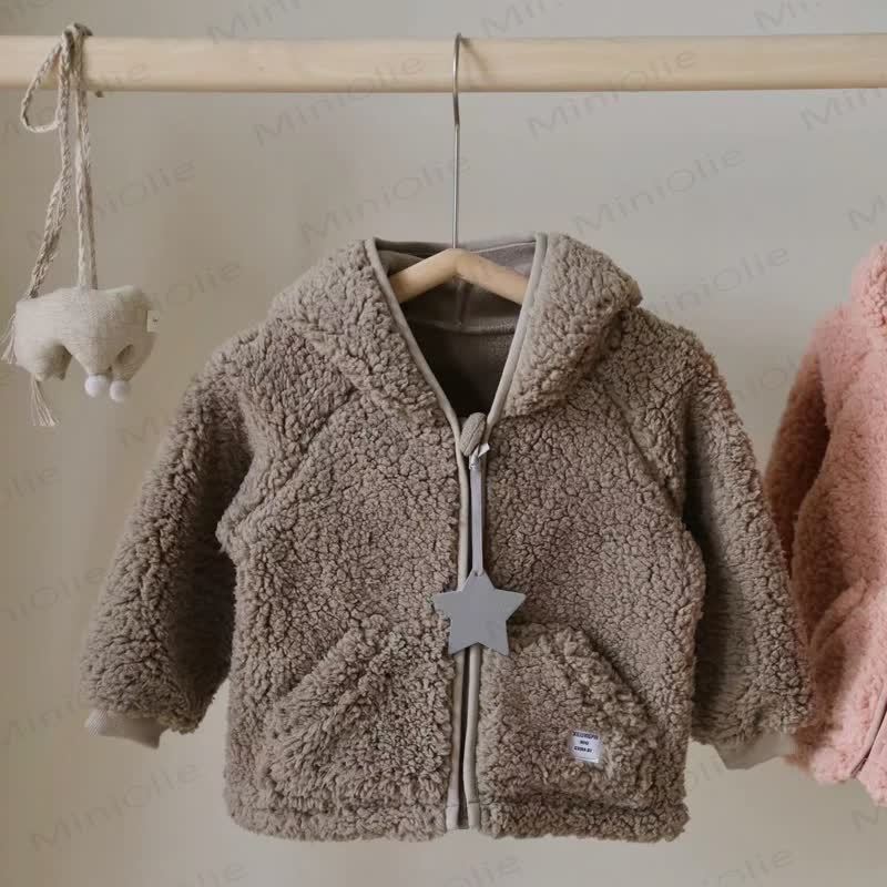 幼児用シェルパフード付きジャケット - 茶色 - 8歳 - image 7